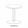 Mesa auxiliar Alfred de Bontempi. Muebles modernos de diseño italiano.