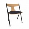 Silla apilable Quadra de Viccarbe. Mobiliario de diseño para interior.
