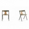 Silla tapizada Quadra de Viccarbe. Mobiliario de diseño para interior.