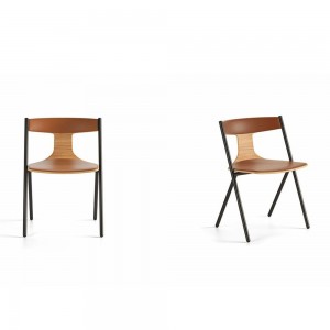Silla tapizada Quadra de Viccarbe. Mobiliario de diseño para interior.