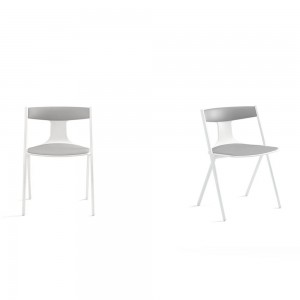 Silla tapizada Quadra de Viccarbe. Mobiliario de diseño para interior.