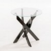 Mesa Auxiliar Artístico Redonda de Bontempi. Muebles modernos italianos.