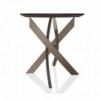 Mesa Auxiliar Artístico Redonda de Bontempi. Muebles modernos italianos.