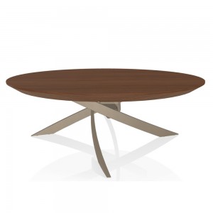 Mesa Auxiliar Artístico Redonda de Bontempi. Muebles modernos italianos.