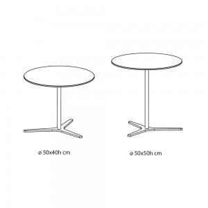 Mesa auxiliar Elica de Bontempi. Complementos de hogar de diseño italiano.