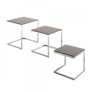 Mesa auxiliar Hip Hop de Bontempi. Mesas auxiliares para salón de diseño italiano.