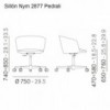Sillón Nym 2877 de Pedrali. Sillones de diseño. Sillones para oficina.