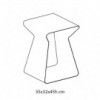 Mesa Auxiliar Kito de Bontempi. Muebles modernos italianos. Mesa auxiliar para salón.