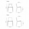 Silla Klip de Viccarbe. Mobilario de diseño moderno para contract.