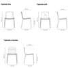 Silla Klip de Viccarbe. Sillas tapizadas de diseño moderno para contract.