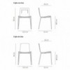 Silla Klip cojín de Viccarbe. Mobilario de diseño moderno para contract.