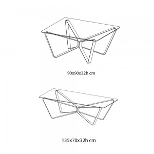 Mesa Auxiliar Loop de Bontempi. Mesas auxiliares modernas. Muebles de diseño italiano.