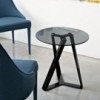 Mesa Auxiliar Millennium Redonda de Bontempi. Muebles modernos italianos.
