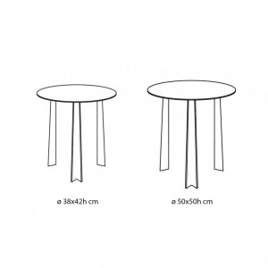 Mesa Auxiliar Tao de Bontempi. Mesas auxiliares. Muebles modernos italianos.