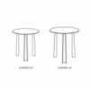 Mesa Auxiliar Tao de Bontempi. Mesas auxiliares. Muebles modernos italianos.