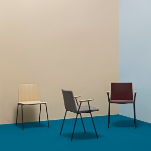 Silla Osaka 5721 de Pedrali. Sillas de diseño. Sillas tapizadas contract.
