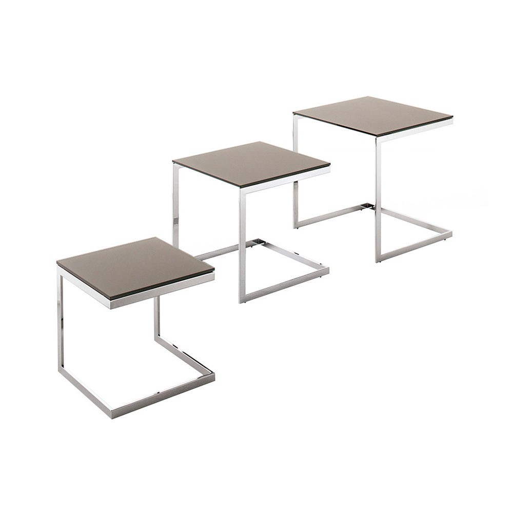 Conjunto Mesas Auxiliares Hip Hop de Bontempi. Muebles modernos italianos.