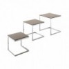 Conjunto Mesas Auxiliares Hip Hop de Bontempi. Muebles modernos italianos.