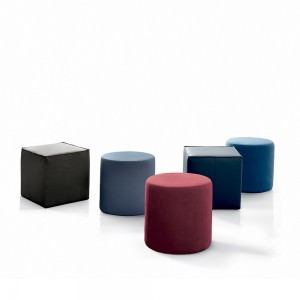 Puf Uchi de Bontempi. Taburetes, butacas y pufs de diseño contemporáneo.