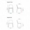 Silla Maarten tapizada. Diseño de mobilario moderno ideal para interior.
