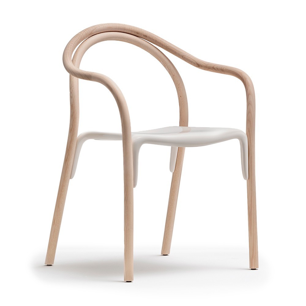 Sillón Soul 3745/3747 de Pedrali. Sillones de diseño moderno. Sillones de madera.