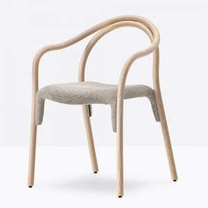 Sillón Soul 3745/3747 de Pedrali. Sillones de diseño moderno. Sillones de madera.