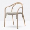Sillón Soul 3745/3747 de Pedrali. Sillones de diseño moderno. Sillones de madera.