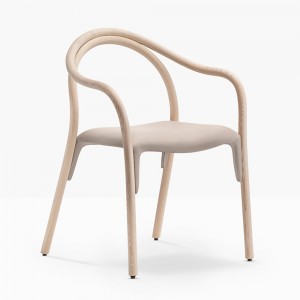Sillón Soul 3745/3747 de Pedrali. Sillones de diseño moderno. Sillones de madera.