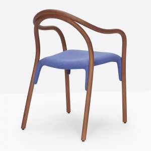 Sillón Soul 3745/3747 de Pedrali. Sillones de diseño moderno. Sillones de madera.