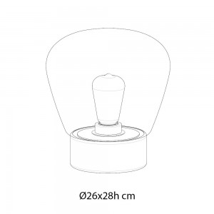 Lámpara Sobremesa Stone de Bontempi. Lámparas de sobremesa contemporáneas.