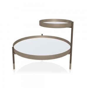 Mesa Auxiliar Planet Cristal de Bontempi. Mesas auxiliares modernas de diseño italiano.