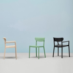 Silla Tivoli 2800 de Pedrali. Sillas de diseño. Sillas modernas de madera.