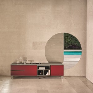 Espejo Tondo de Bontempi. Complementos de diseño italiano. Espejos de salón.
