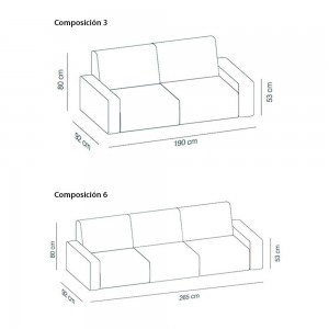 Sofá elegante Sistema Floor de Viccarbe. Mobilario para contract.
