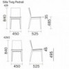 Silla Twig 429 de Pedrali. Sillas de diseño. Sillas para hogar y contract.