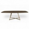 Mesa Big Bang Redondeada de Ingenia. Mesas modernas para salón o comedor. Diseño italiano.