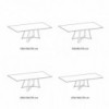 Mesa Big Bang de Ingenia. Mesas de cristal de diseño italiano para salón.