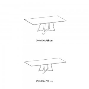 Mesa Big Bang Rectangular Madera de Ingenia. Mesas para comedor o salón.