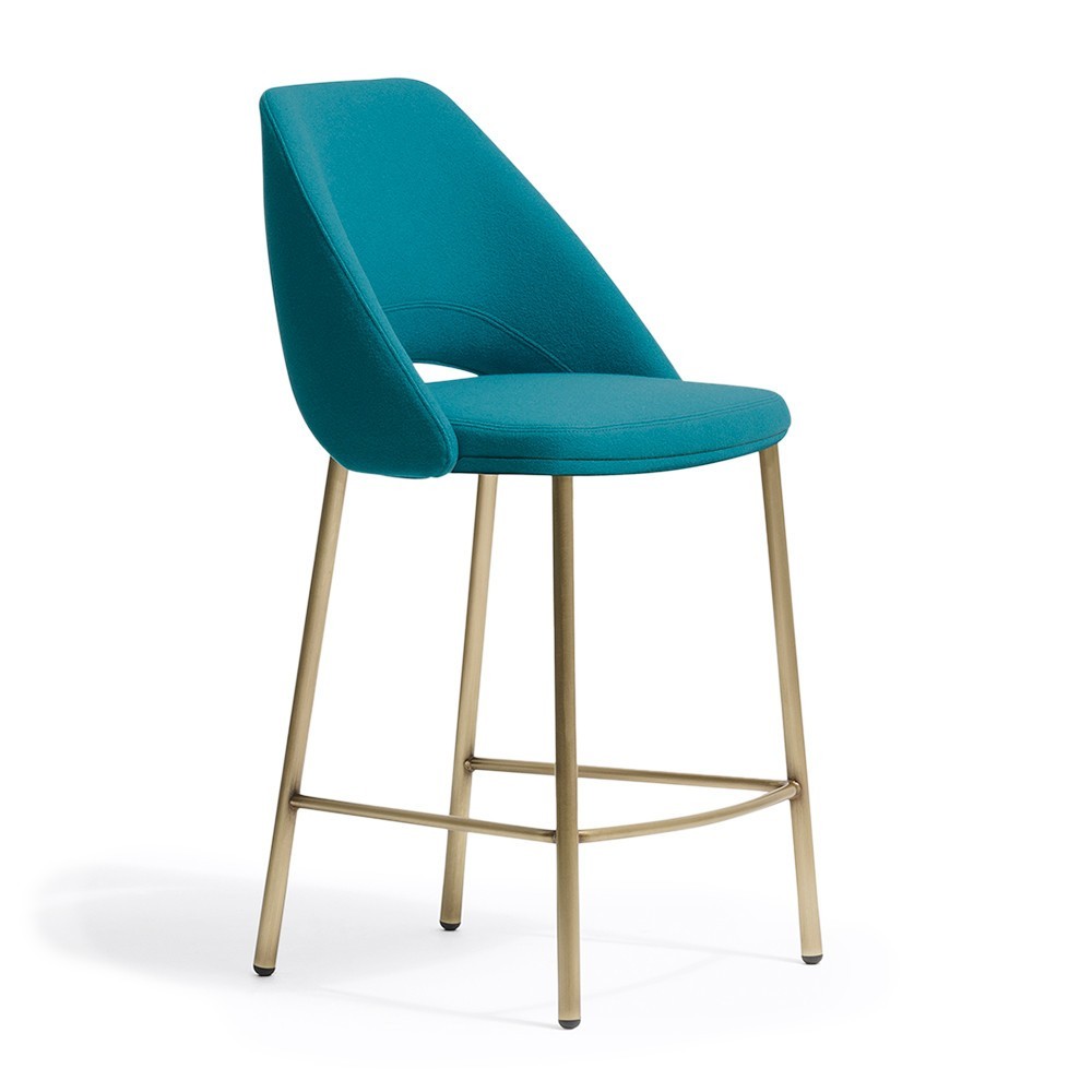 Taburete Vic Metal 659/2 de Pedrali. Taburetes de diseño italiano moderno.