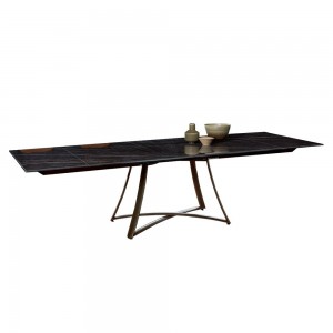 Mesa Big Bang Extensible Cerámica o Mármol de Ingenia. Mesas para comedor.