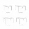 Mesa Bios con sobre de cristal de Ingenia. Mesas para comedor o salón.