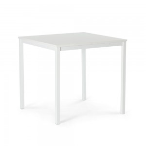 Mesa Bios con sobre de cristal de Ingenia. Mesas para comedor o salón.