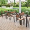 Mesa Bios con sobre de cristal de Ingenia. Mesas para comedor o salón.