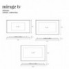 Espejo de pared Mirage TV de Fiam. Colección de espejos con televisión.