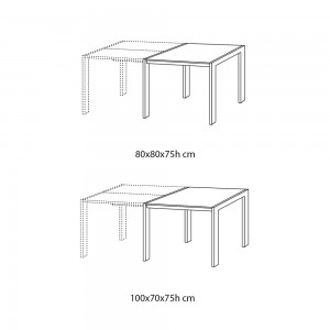 Mesa Ciak Extensible de Ingenia. Mesas extensibles para comedor o salón.