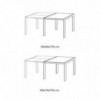 Mesa Ciak Extensible de Ingenia. Mesas extensibles para comedor o salón.