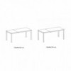 Mesa Eos Extensible Cerámica de Ingenia. Mesas extensibles para comedor.