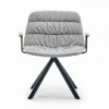 Butaca Maarten Lounge giratoria metal de Viccarbe. Mobilario moderno para contract.