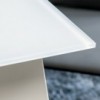 Mesa Kalua Extensible Cristal  de Ingenia. Mesas extensibles para comedor.