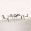 Mesa Kalua Extensible Cristal  de Ingenia. Mesas extensibles para comedor.